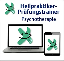 Button mit Link zum Beitrag Heilpraktiker Prüfungstrainer Psychotherapie..