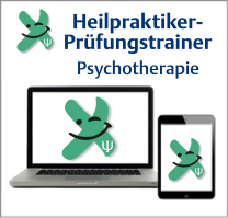 Button mit Link zum Beitrag Heilpraktiker Prüfungstrainer Psychotherapie..
